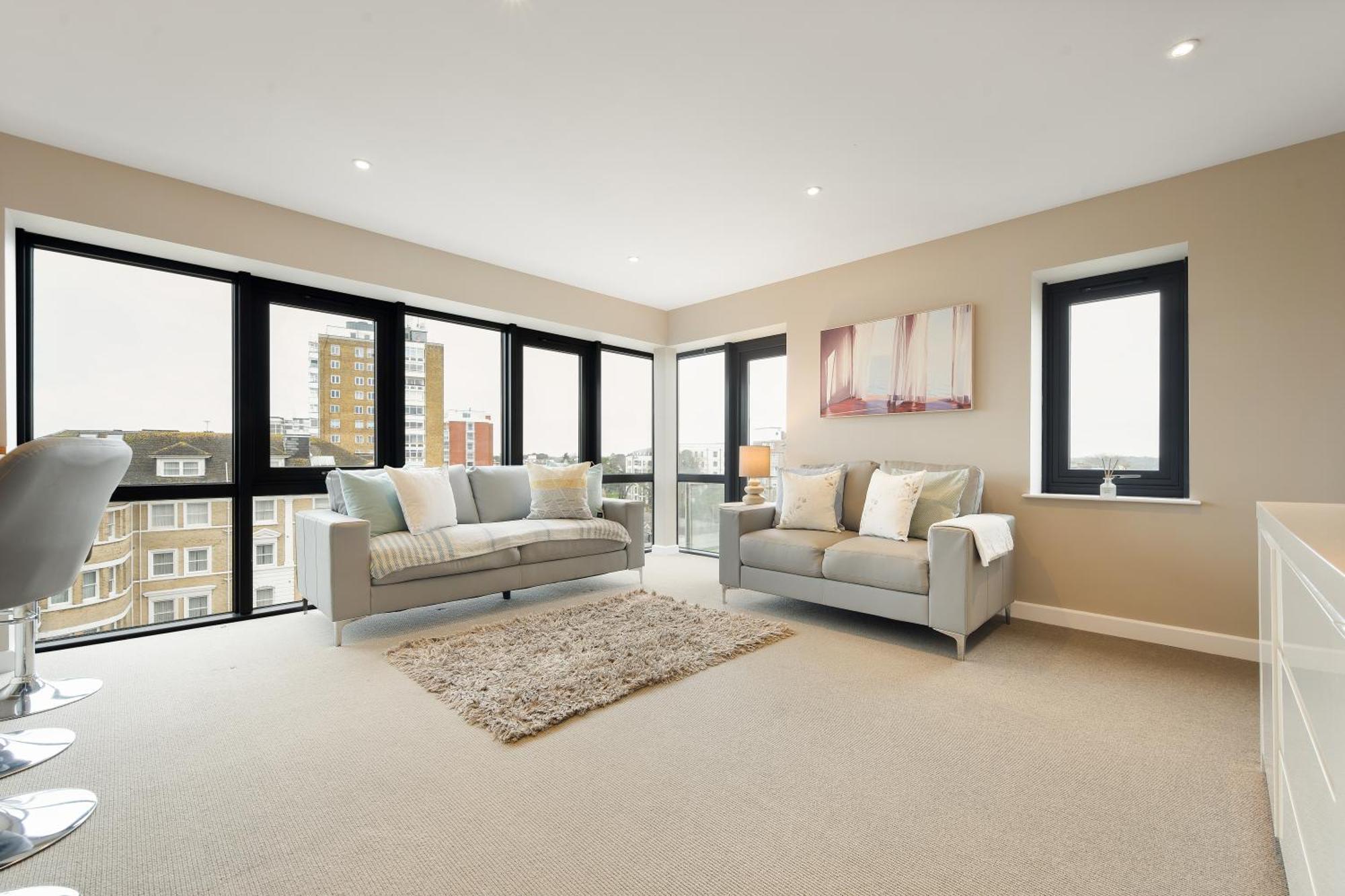 Westcliff Penthouse With Sea Views And Balcony Daire Bournemouth Dış mekan fotoğraf
